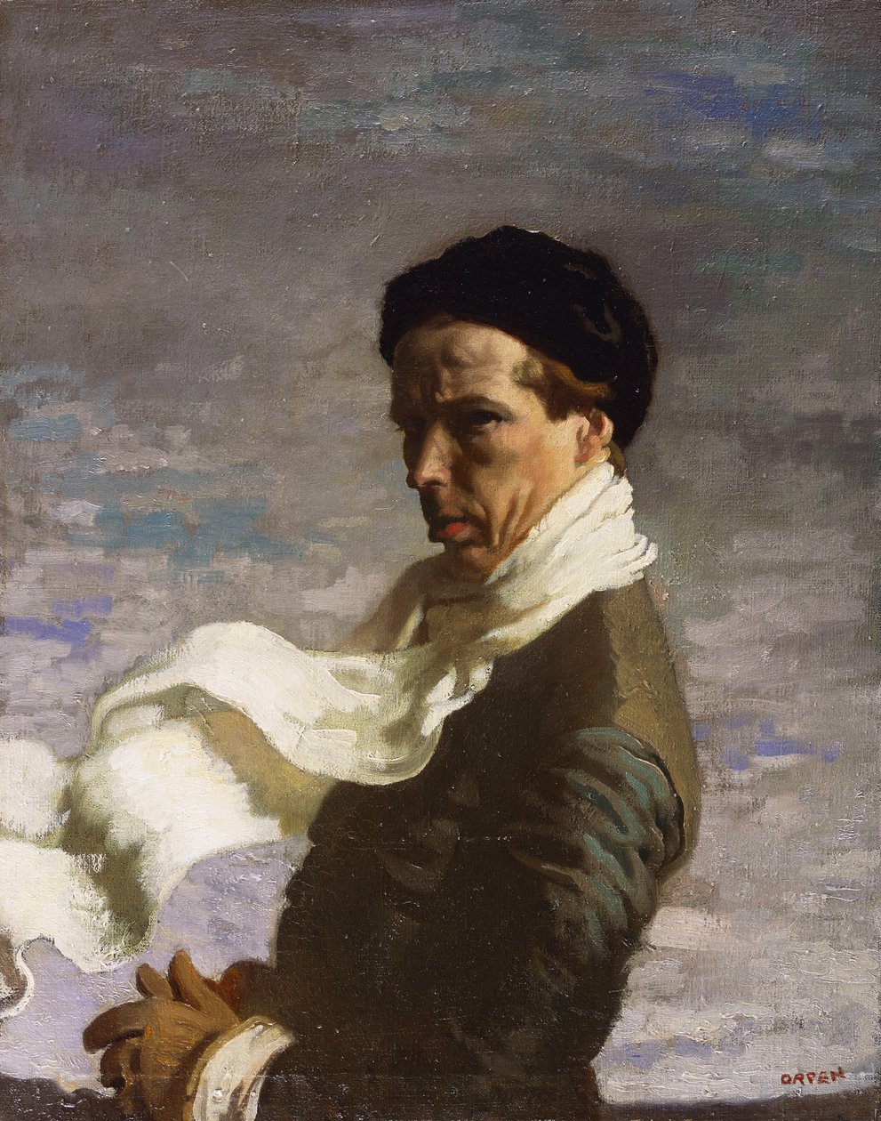 Egy fiatalember Nyugatról, Önarckép, 1909 alkotó: William Orpen