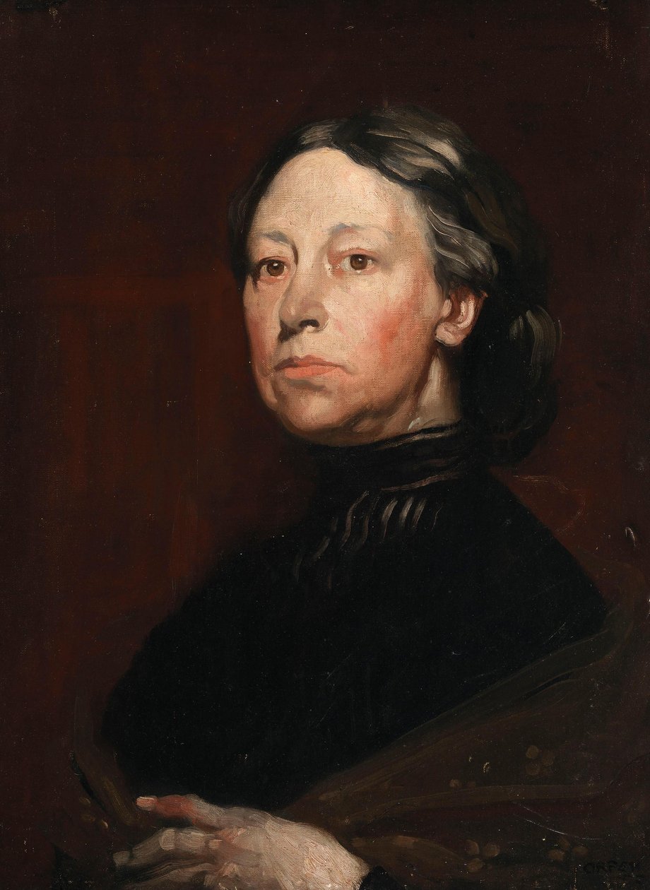 Augusta Gregory (1852-1932) drámaíró és folklorista portréja alkotó: William Orpen