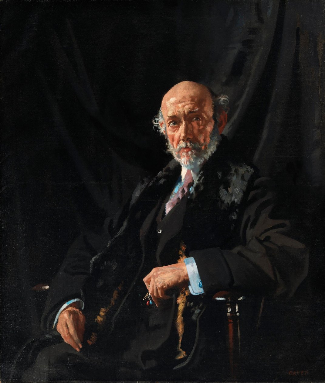 Dr. E. J. Dillon haditudósító és publicista portréja alkotó: William Orpen