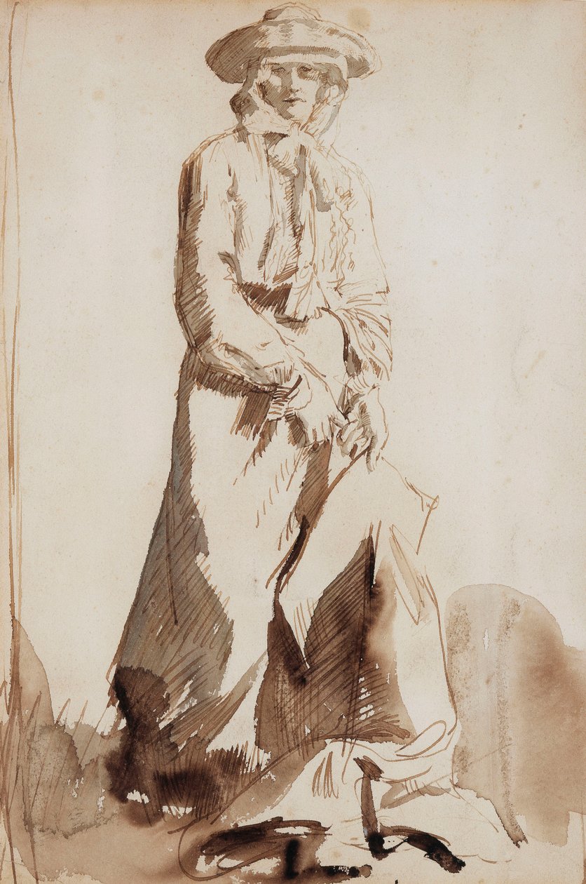 Grace, a művész feleségének portréja, alkotó: William Orpen