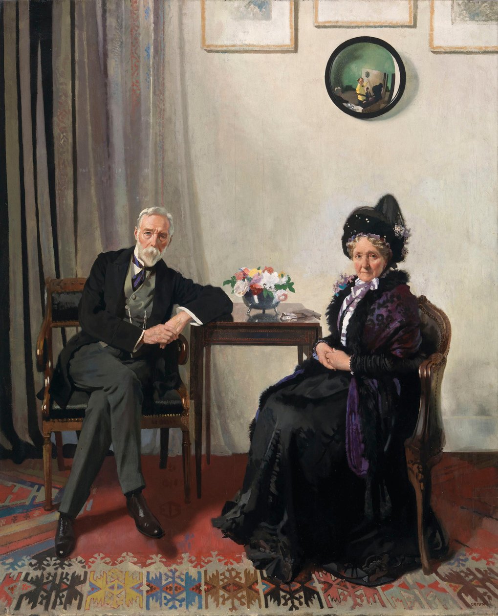 A művész szüleinek portréja alkotó: William Orpen