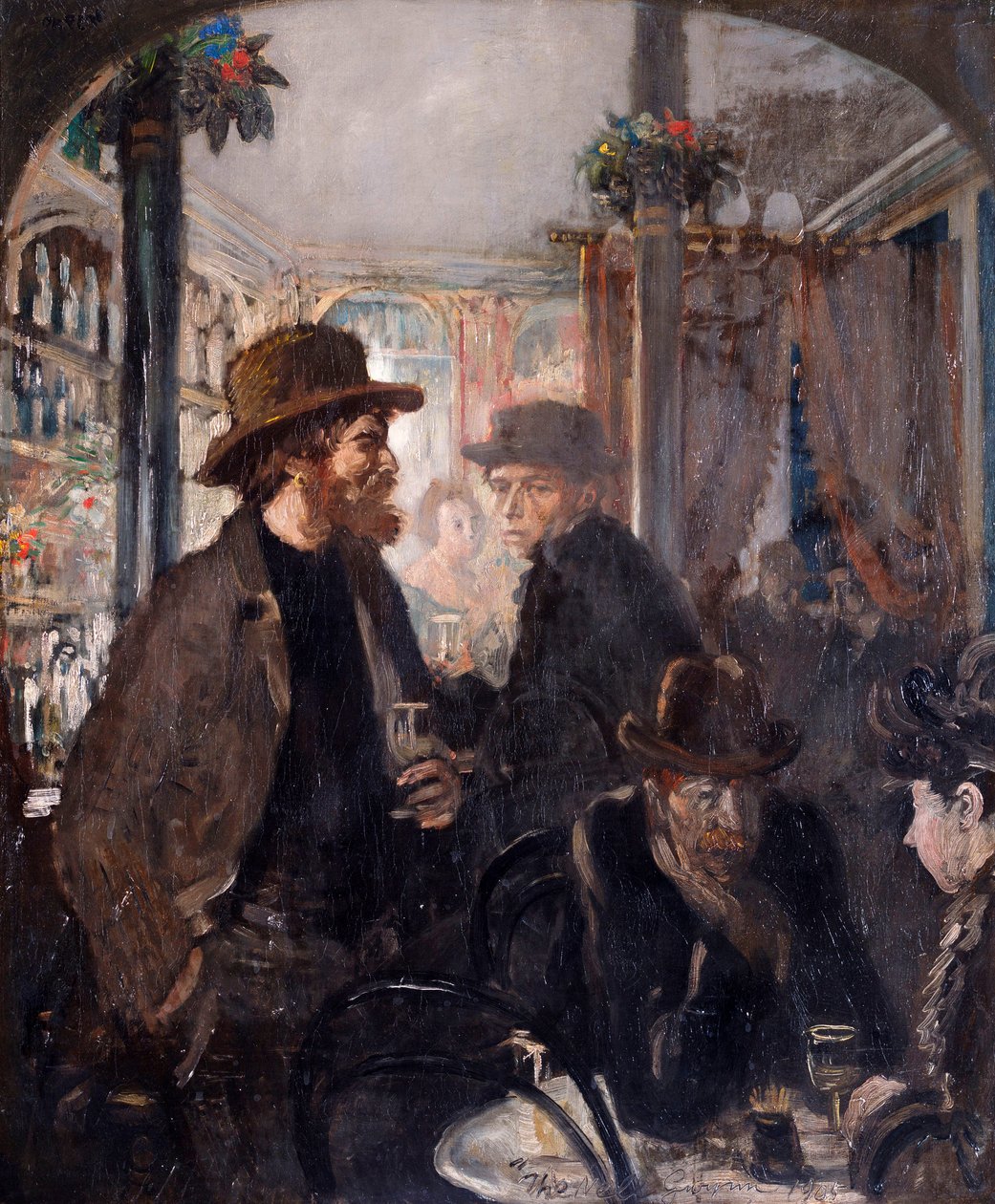 A Nell Gwynne Public House, 1906 alkotó: William Orpen