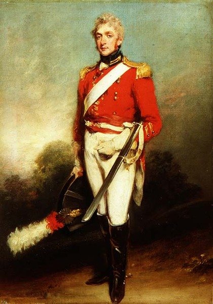 James Townley portréja az első életvédelmi gárdából egyenruhában alkotó: William Owen