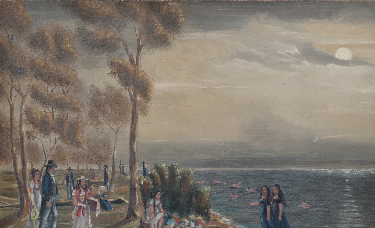 Fürdőparti, 1870-es évek. alkotó: William P. Chappel