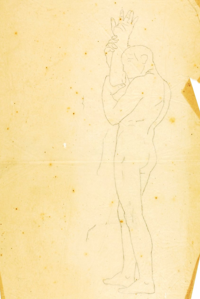 Mózes, Áron és Húr a Hóreb-hegyen (tanulmány - jobb oldali ábra) alkotó: William Page