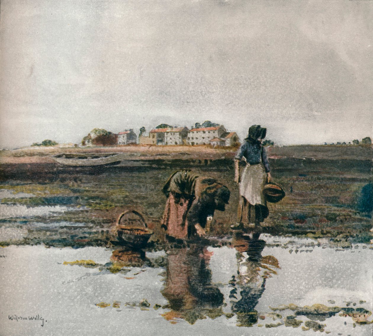 Kagylószedés, 1908 alkotó: William Page Atkinson Wells