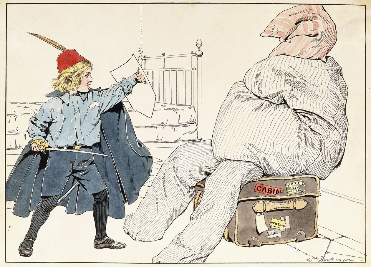 Az Errant lovag elhárítja az ellenségét alkotó: William Parkinson