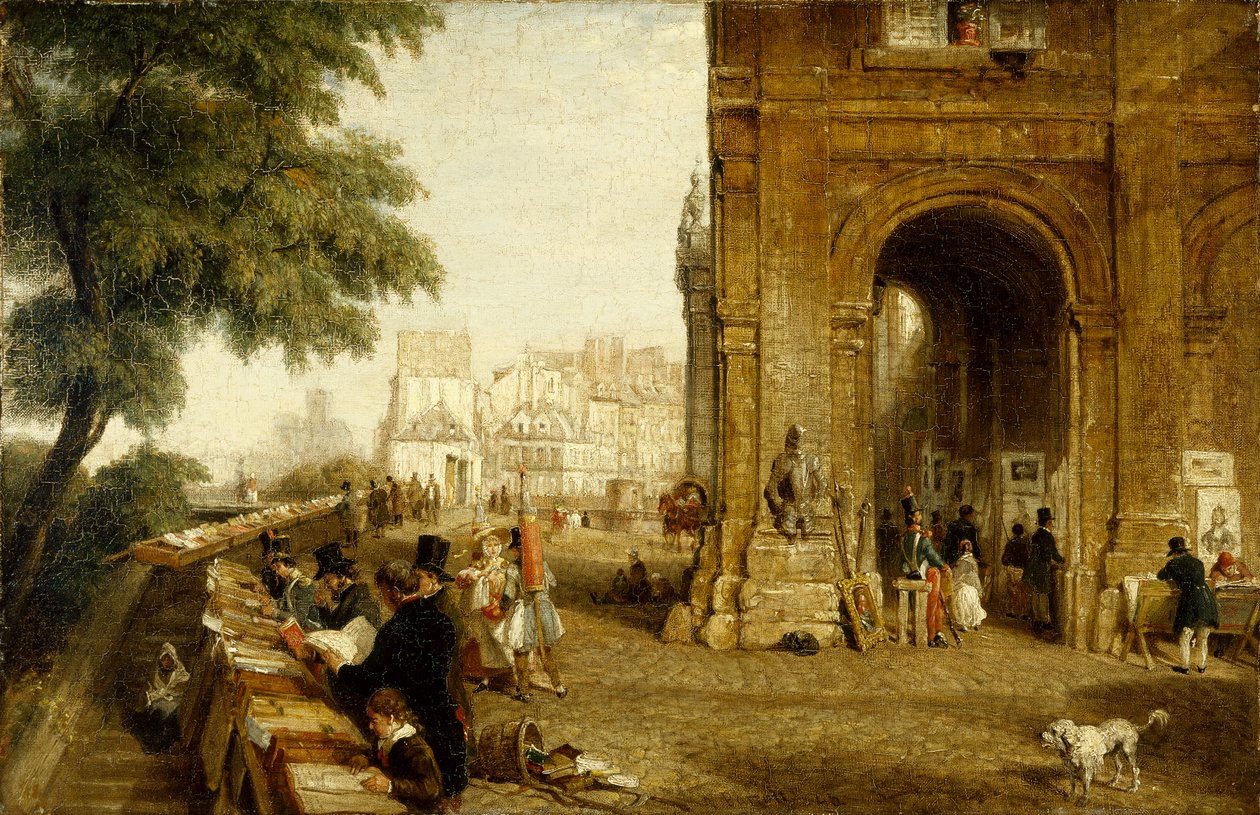 A quai Conti Párizsban 1846-ban (olaj, vászon) alkotó: William Parrott