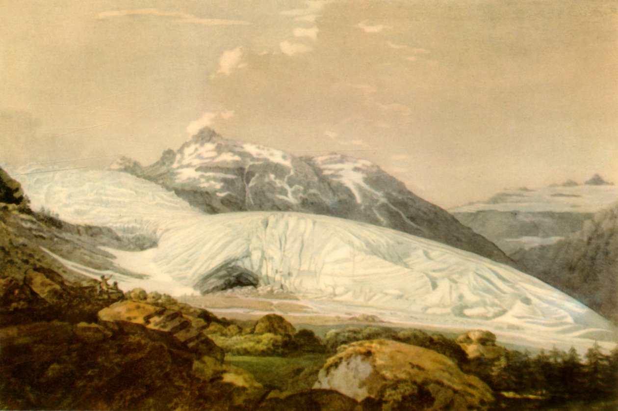 „A Mont Furka kilátása a Rhône-gleccserrel”, 1770, 1946. alkotó: William Pars