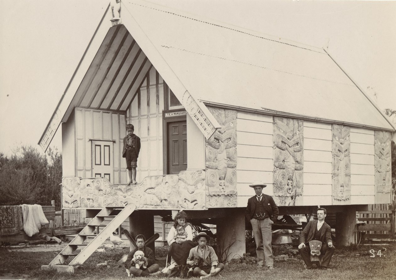 Pataka, Putiki, 1900 körül (ezüst zselatin nyomat) alkotó: William Partington