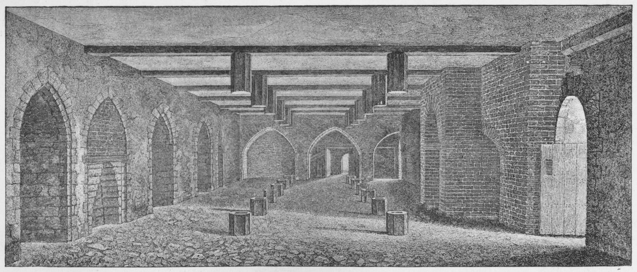 A Porparcellának nevezett kripta belseje a Westminster régi palota alatt, 1883 alkotó: William Patten