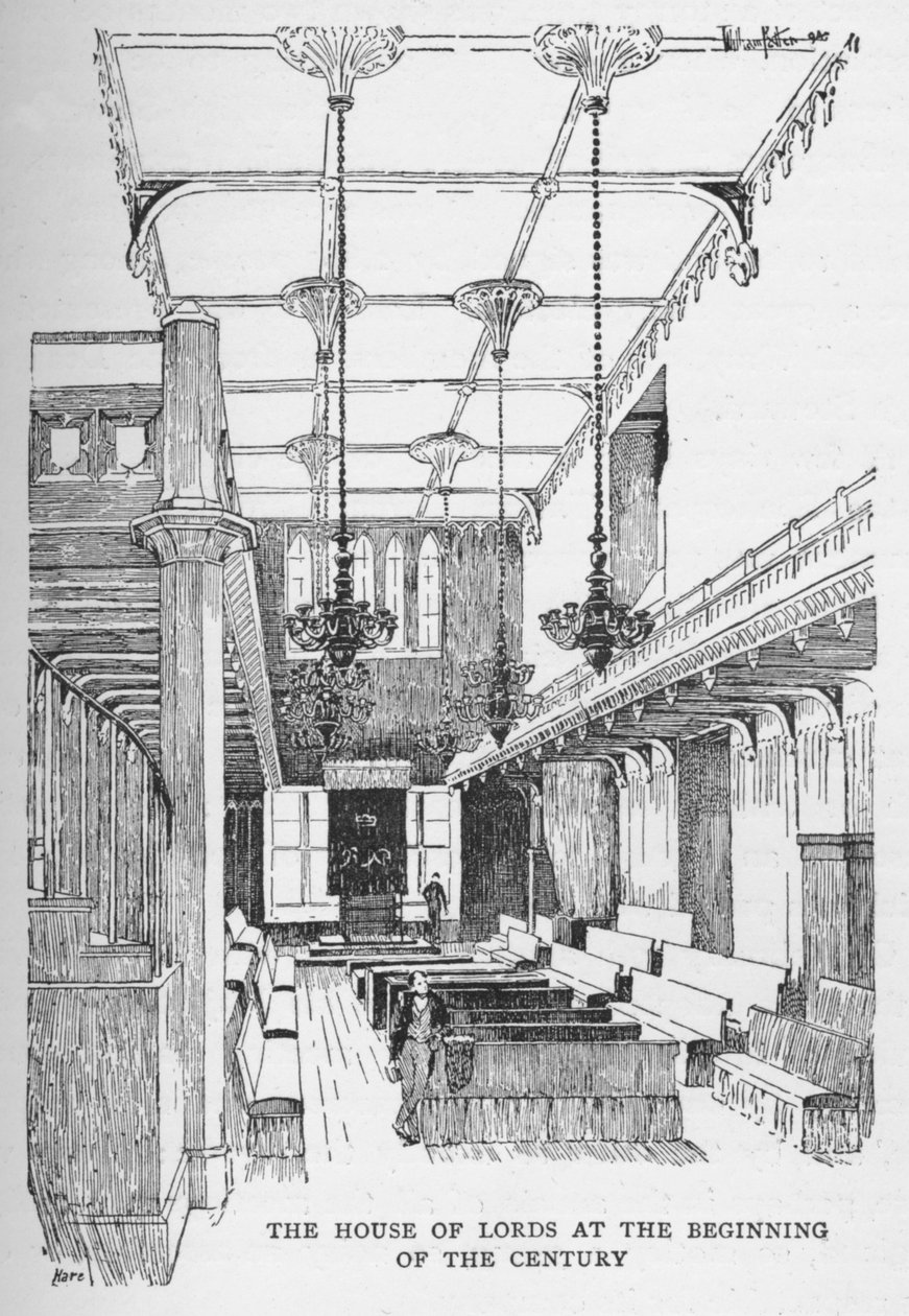 A Lordok Háza a század elején, 1897 alkotó: William Patten