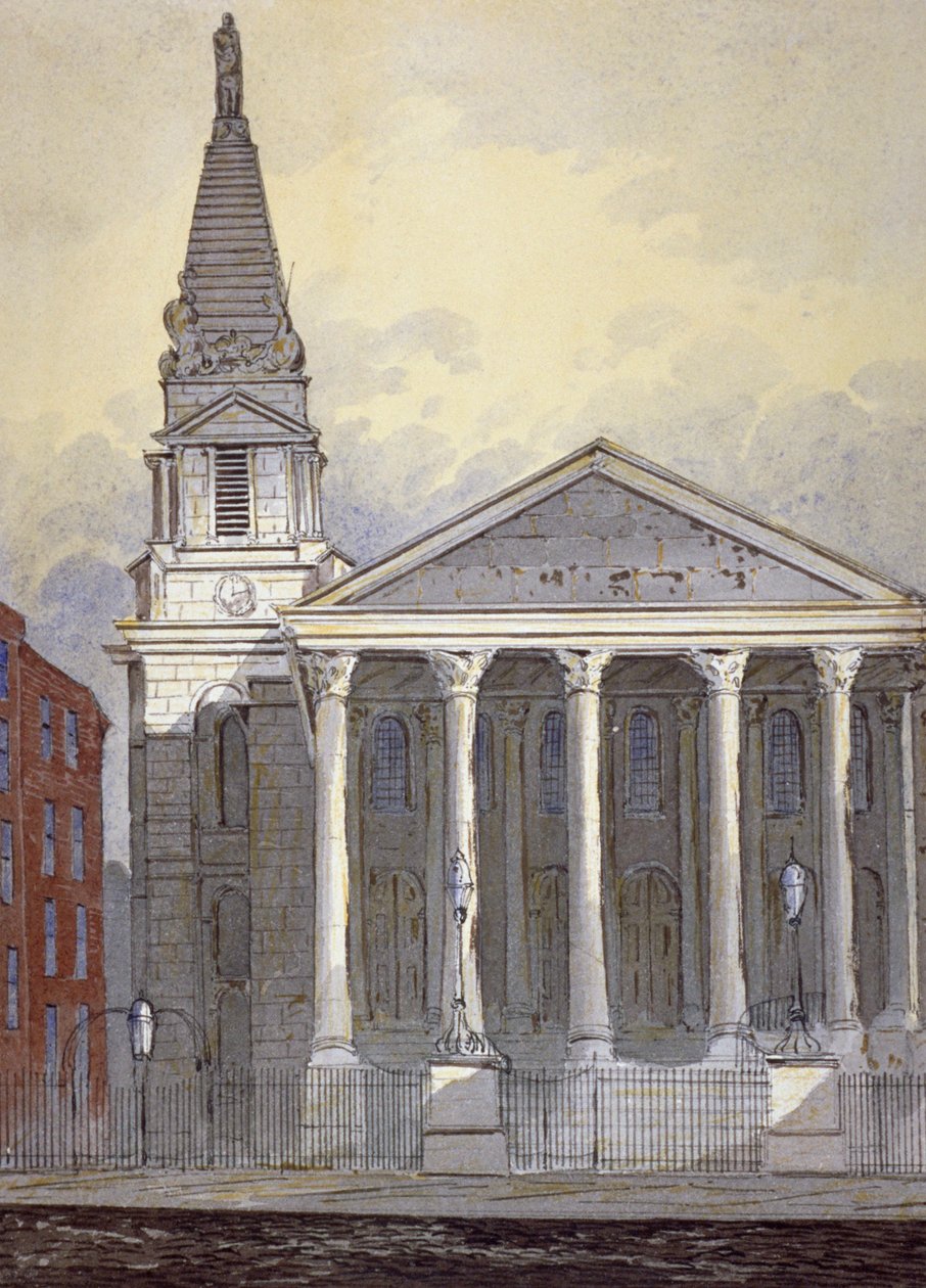 Szent György-templom, Hart Street, Bloomsbury, London, 1815 alkotó: William Pearson