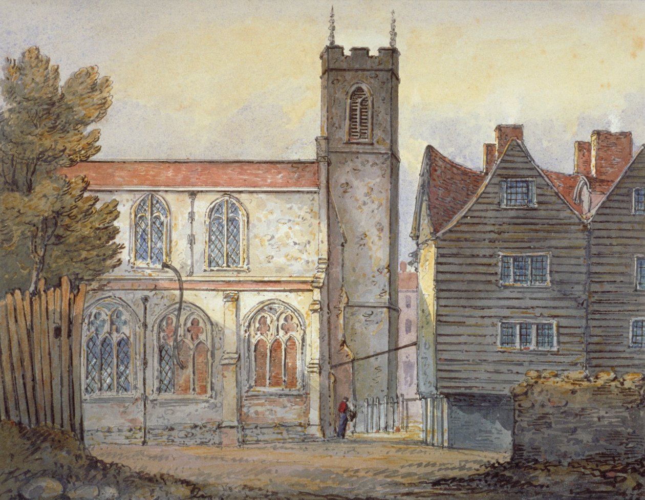 Szent Katalin templom a Tower mellett, Stepney, London, 1815 alkotó: William Pearson