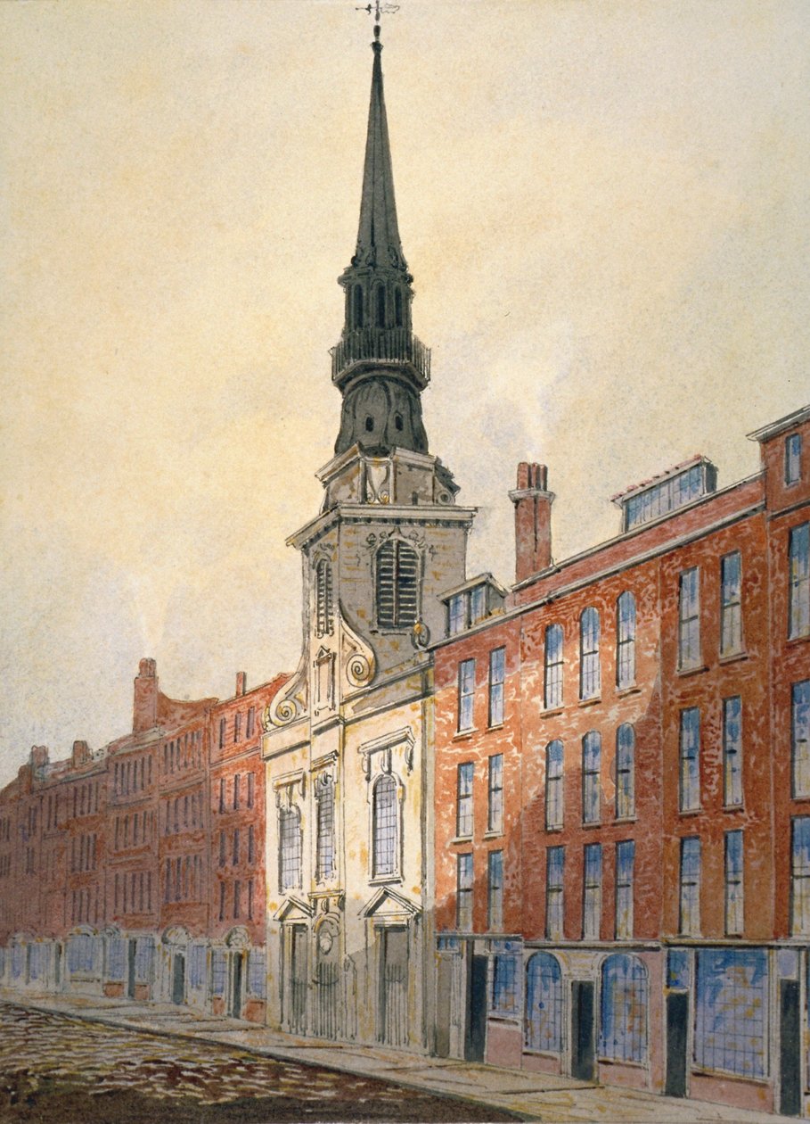 Szent Márton templom Ludgate és Ludgate Hill területén, London City, 1815 alkotó: William Pearson