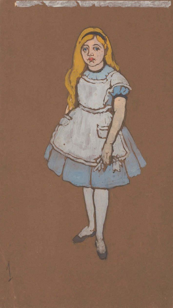 Alice (jelmezterv az Alice Csodaországban című filmhez, 1915) alkotó: William Penhallow Henderson