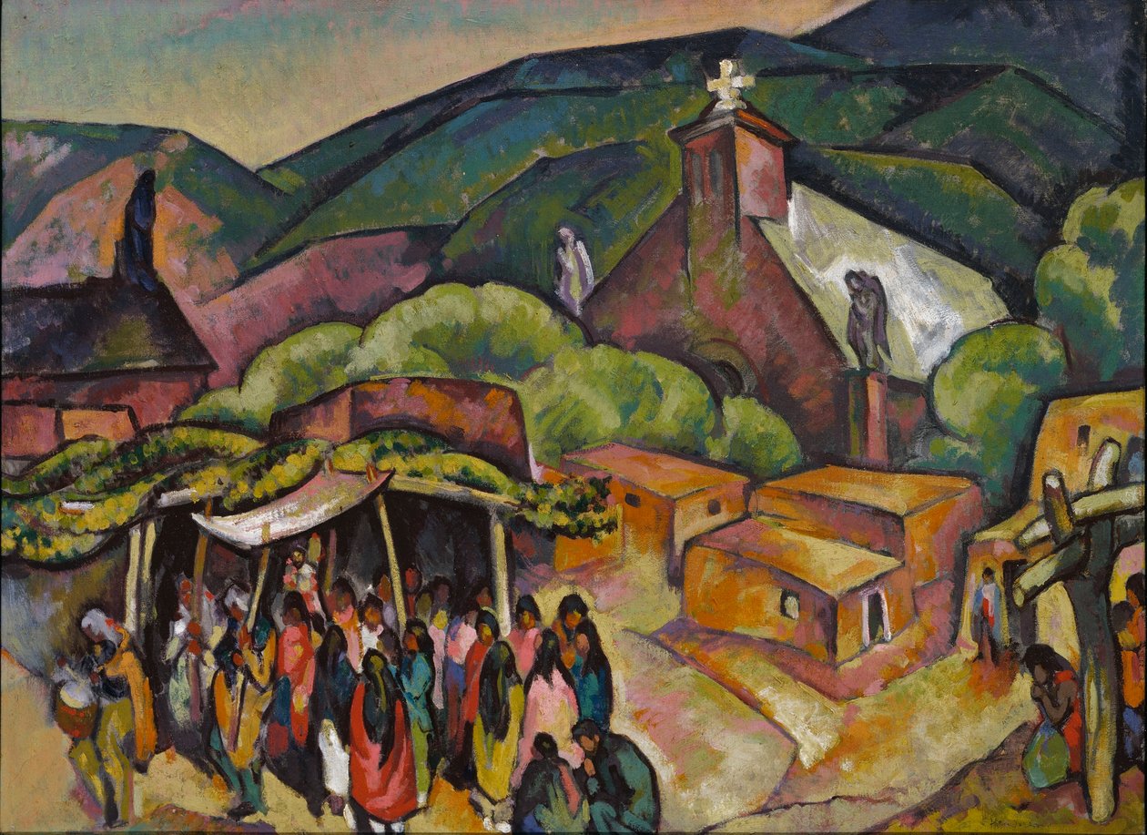 Ünnepnap: San Juan Pueblo alkotó: William Penhallow Henderson