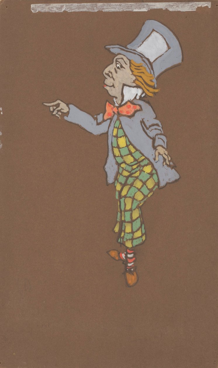 Mad Hatter (jelmezterv az Alice Csodaországban című filmhez, 1915) alkotó: William Penhallow Henderson