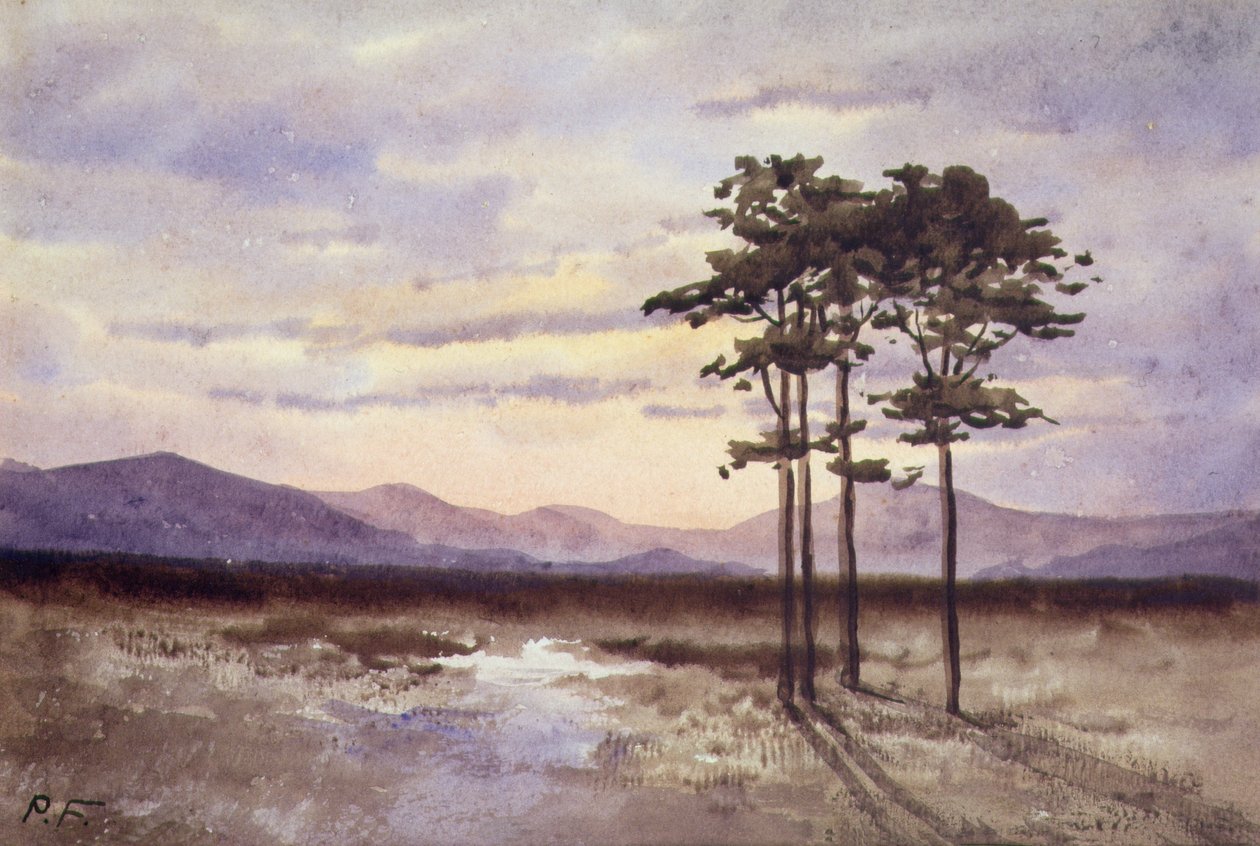 Naplemente, Sligo megye (akvarell papíron) alkotó: William Percy French