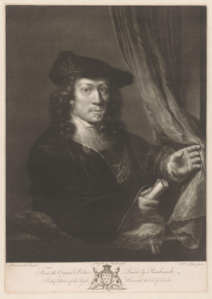 Egy ismeretlen férfi portréja alkotó: William Pether