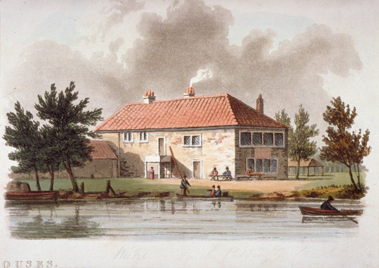 A Mitre Tavern a Paddington-csatornán, London, 1810. alkotó: William Pickett