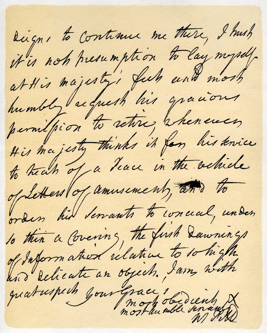 William Pitt levele Newcastle hercegéhez, Hayeshez, 1759. október 23-án. alkotó: William Pitt