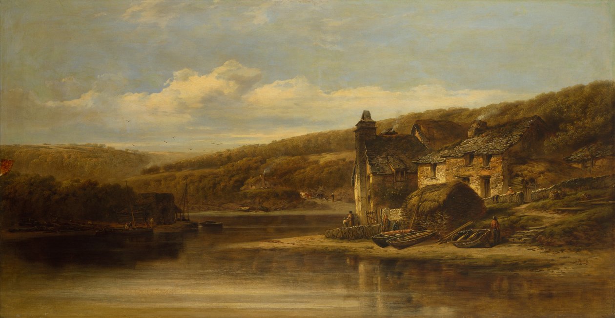 Looe közelében, Cornwallban alkotó: William Pitt