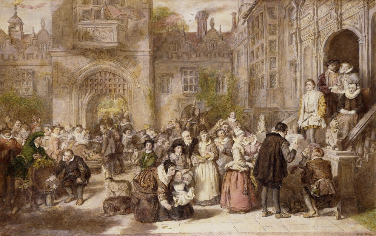 Nagykorúság a régi időkben, 1907 alkotó: William Powell Frith