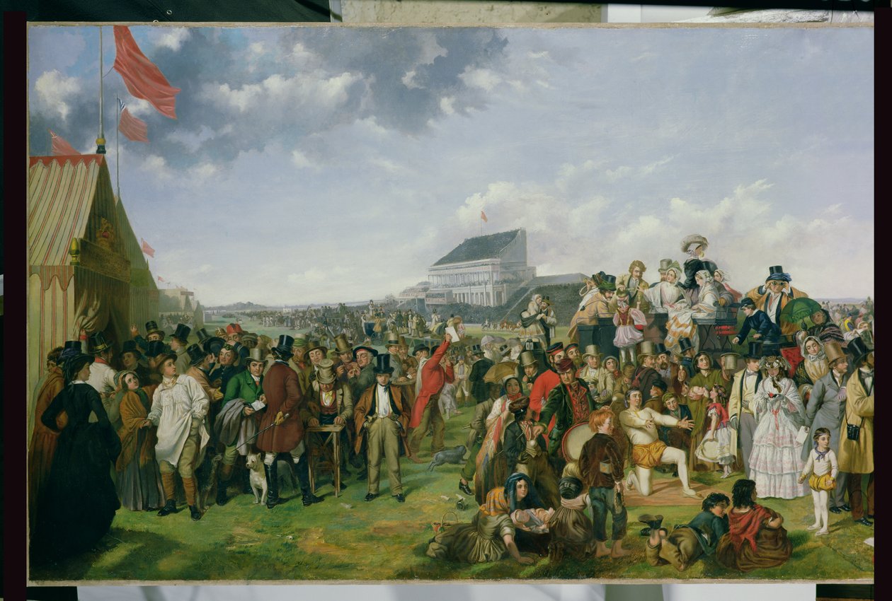 Derby Day olaj, vászon részlete 56103 lásd még 120097 alkotó: William Powell Frith
