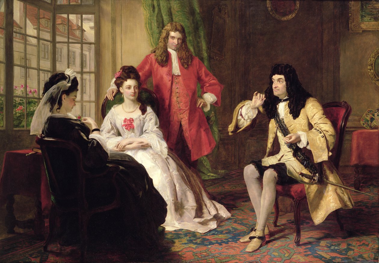 Lord Foppington a kalandjairól mesél alkotó: William Powell Frith