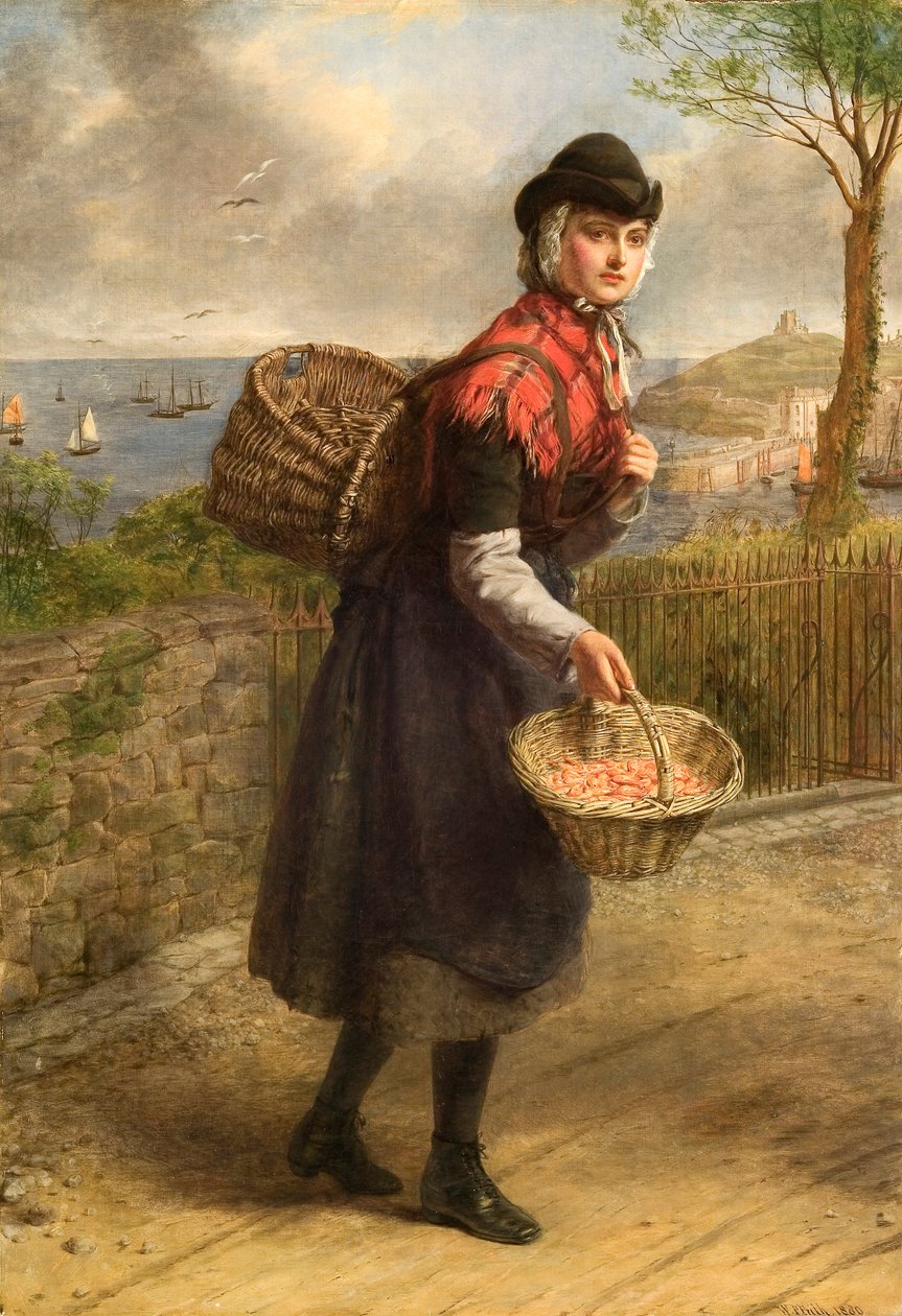 "Tenby prawnseller", 1839-1909 alkotó: William Powell Frith