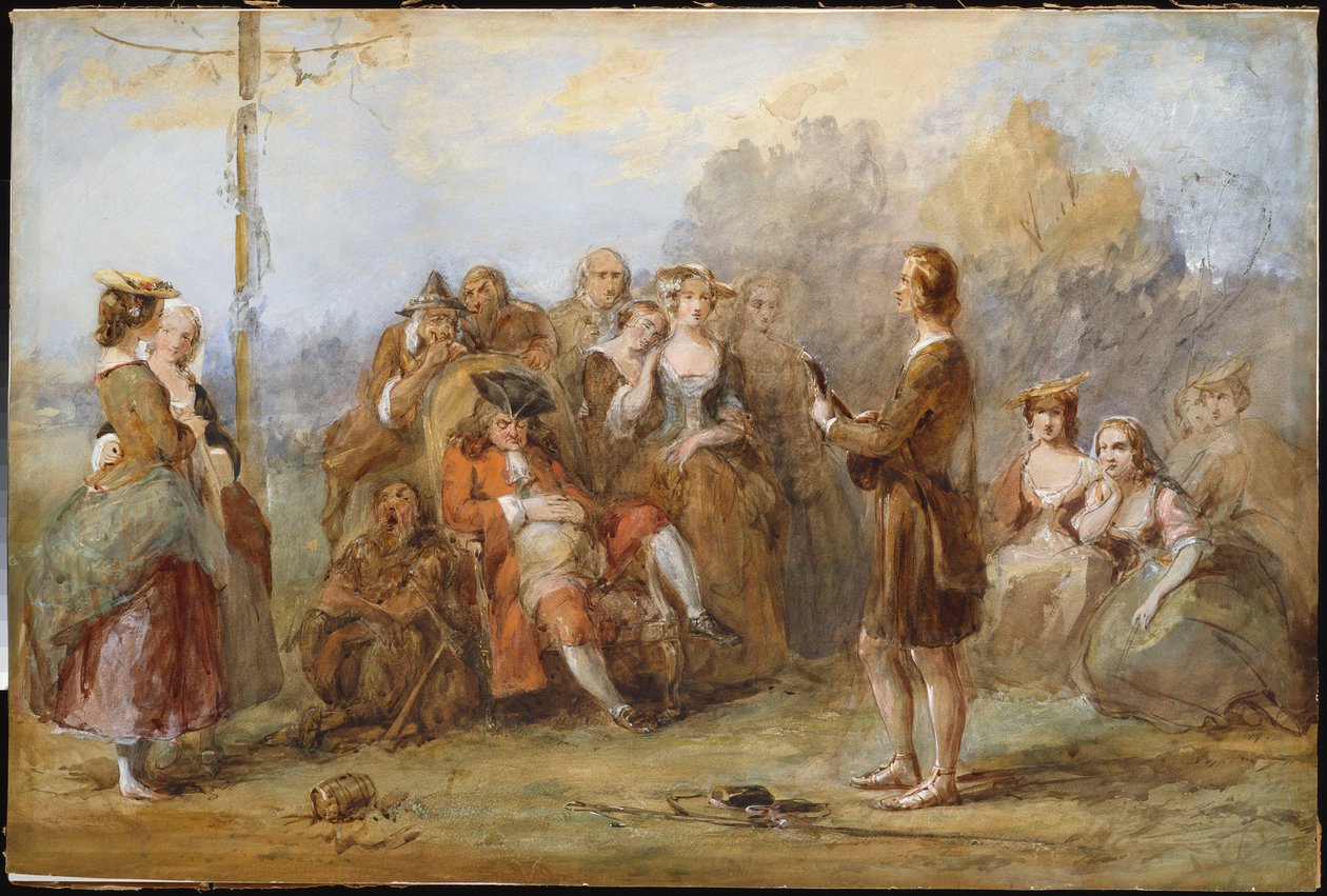 The Minstrel, 1840-es évek alkotó: William Powell Frith