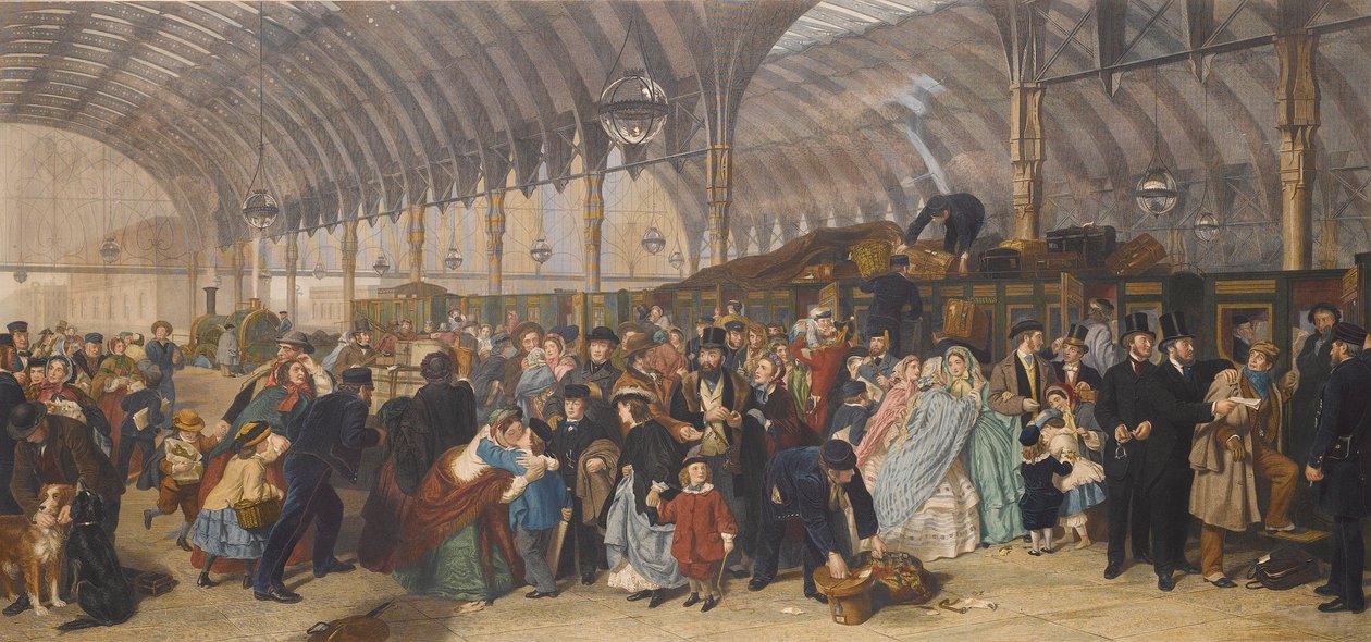 A pályaudvar, 1866. alkotó: William Powell Frith