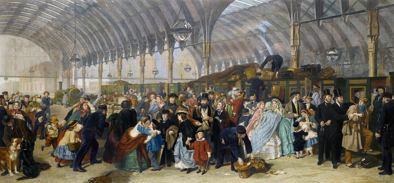 A pályaudvar, 1866 alkotó: William Powell Frith