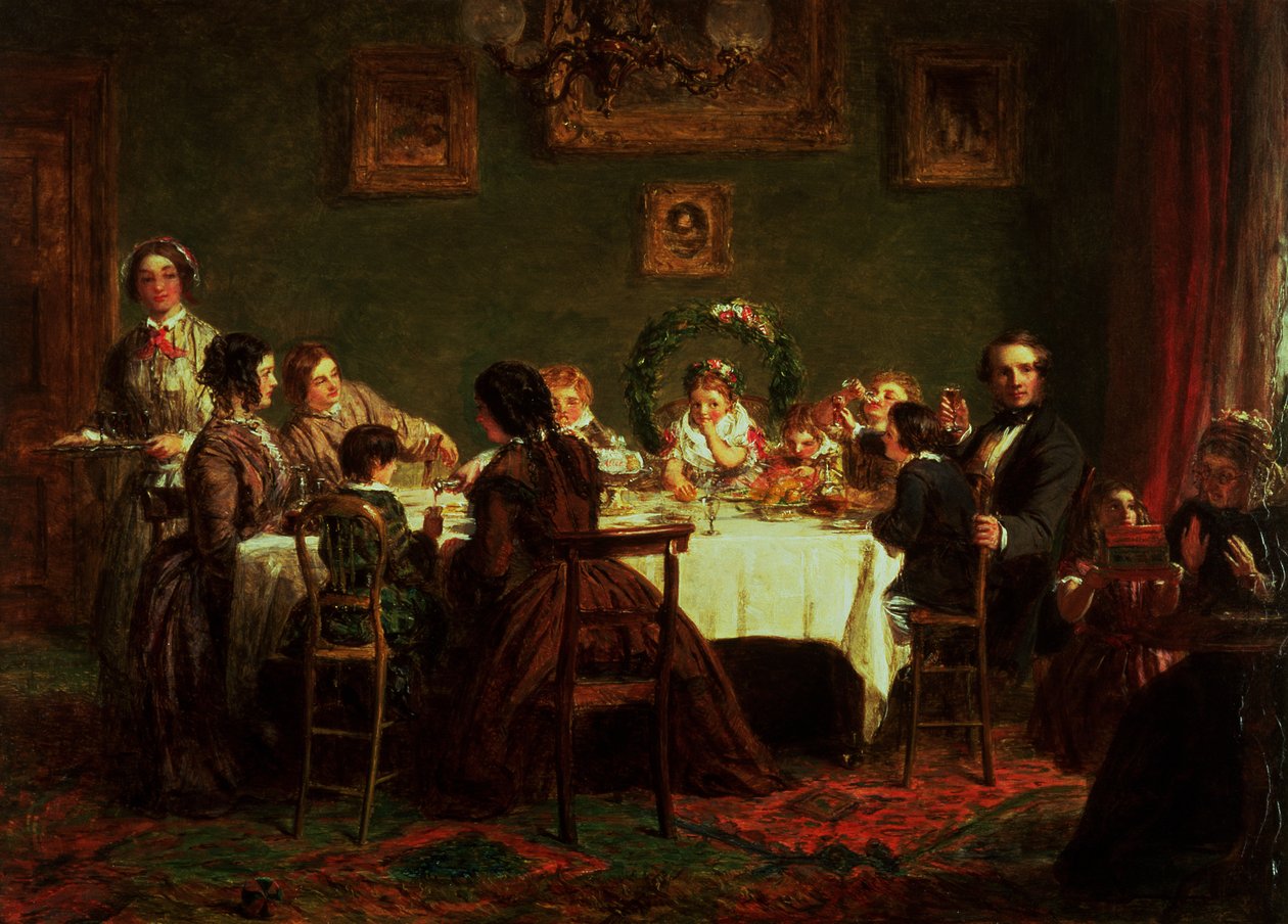 Vázlat a "Sok boldog visszatéréshez" (olaj a fedélzeten) (lásd még: 38250) alkotó: William Powell Frith