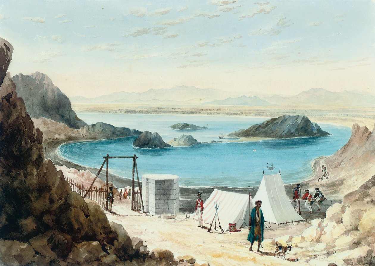 Aden kikötője alkotó: William Prinsep