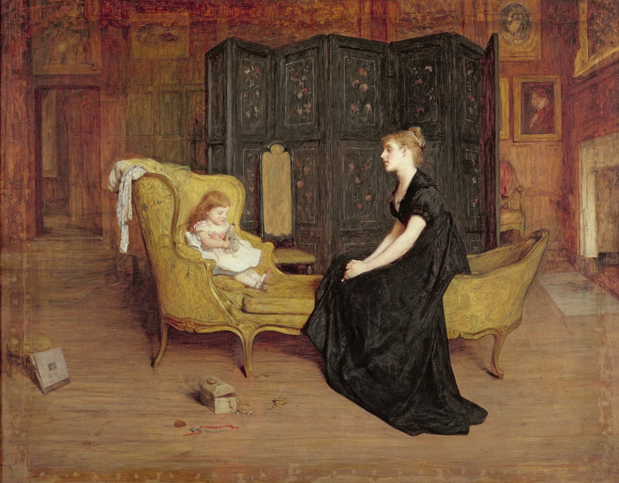 Her Idol, c.1868-70 (oil on canvas) alkotó: William Quiller Orchardson