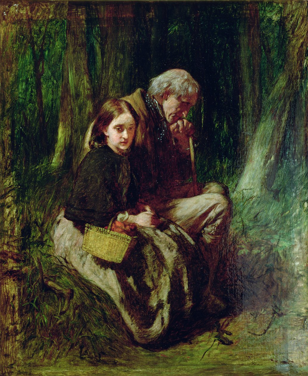 A kis Nell és a nagyapja az erdőben alkotó: William Quiller Orchardson