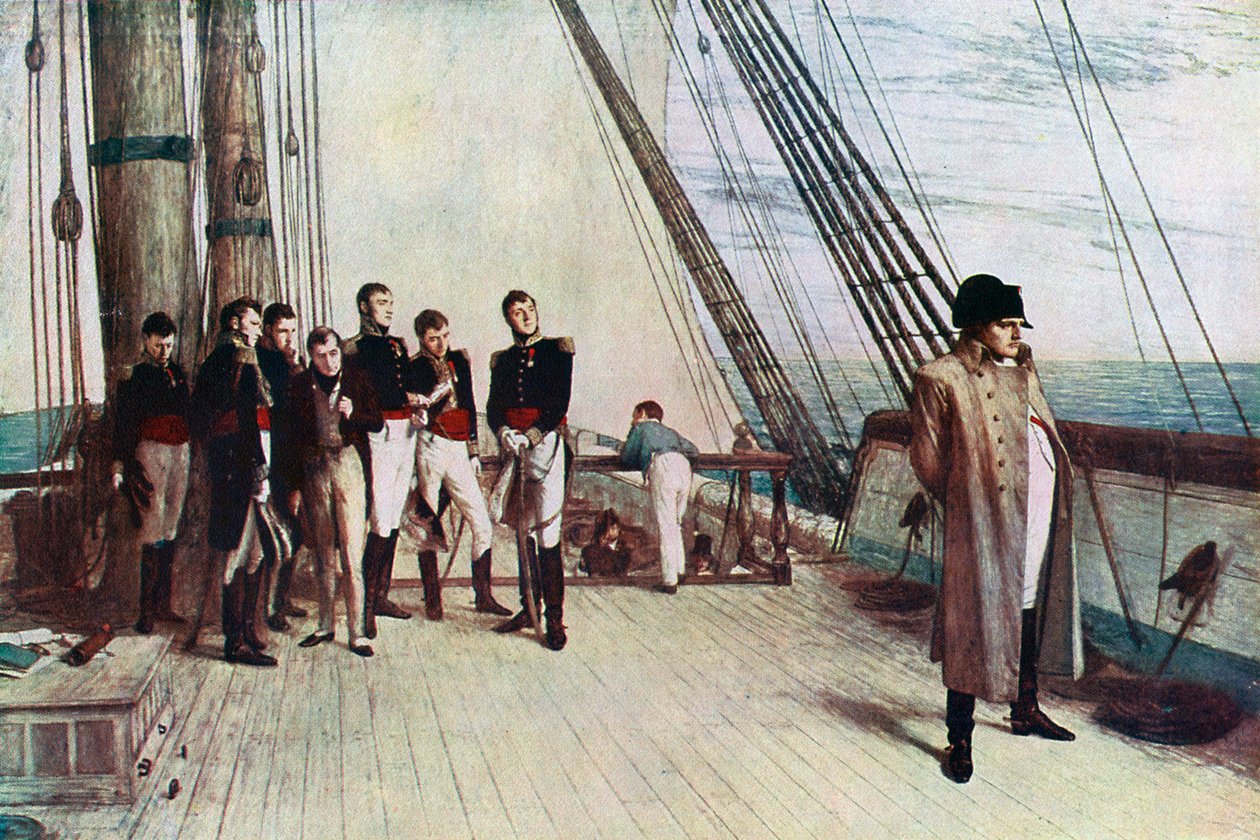 Napóleon a Bellerophon fedélzetén, 1815, 1880. alkotó: William Quiller Orchardson