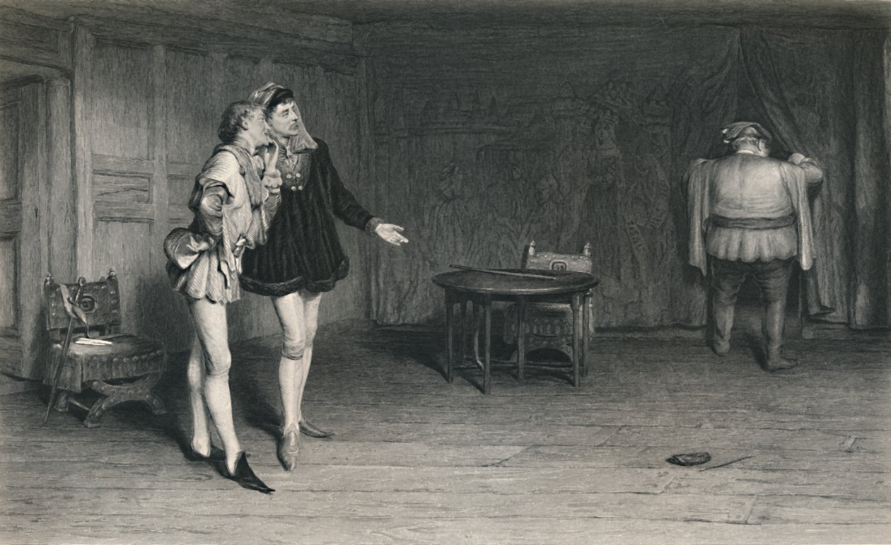 – Henry herceg, Poins és Falstaff. IV. Henrik király – Első rész”, 1870 alkotó: William Quiller Orchardson