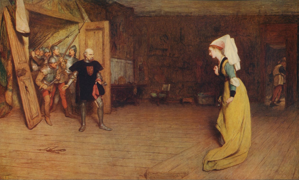 Talbot és az auvergne-i grófnő, 1875, 1915. alkotó: William Quiller Orchardson