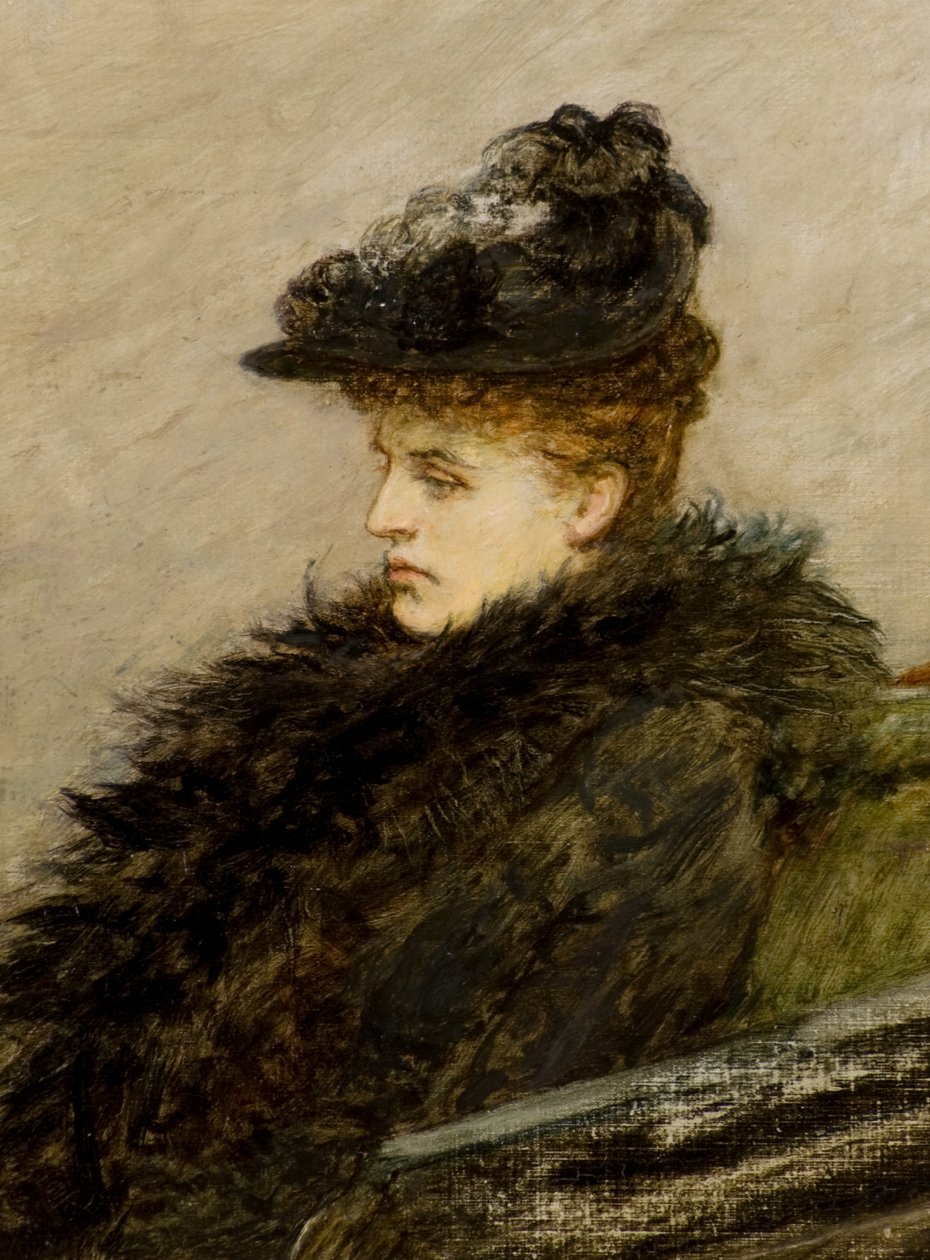 The Feather Boa, 1892 körül (olaj, vászon) alkotó: William Quiller Orchardson