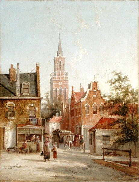 St. Johns, Breda (olaj, vászon) alkotó: William R. Dommersen