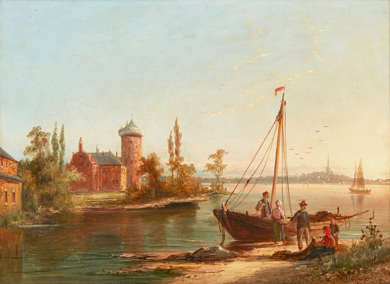 Zandoorp (olaj, vászon) alkotó: William R. Dommersen