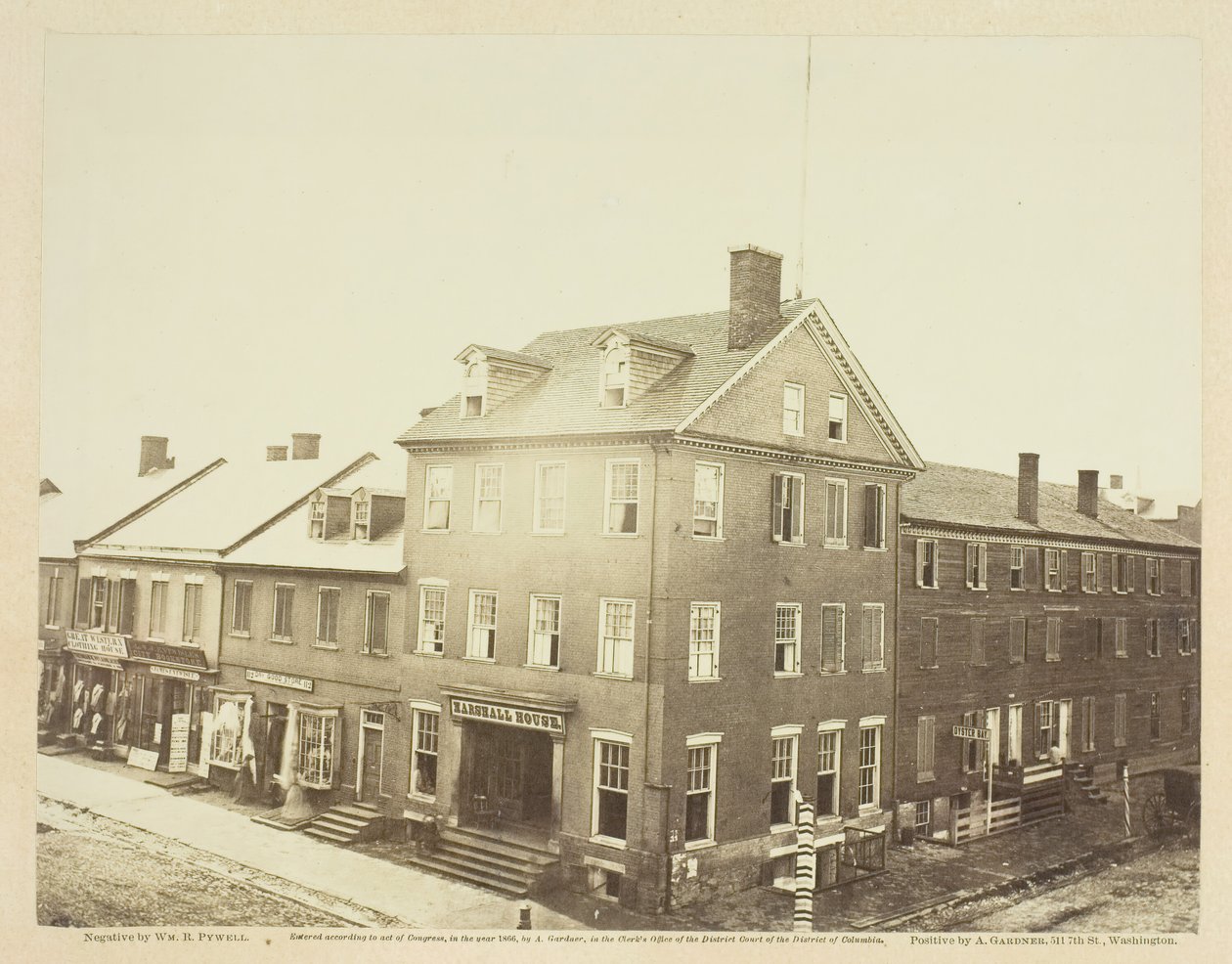 Marshall House, Alexandria, Virginia, 1862. augusztus. alkotó: William R. Pywell