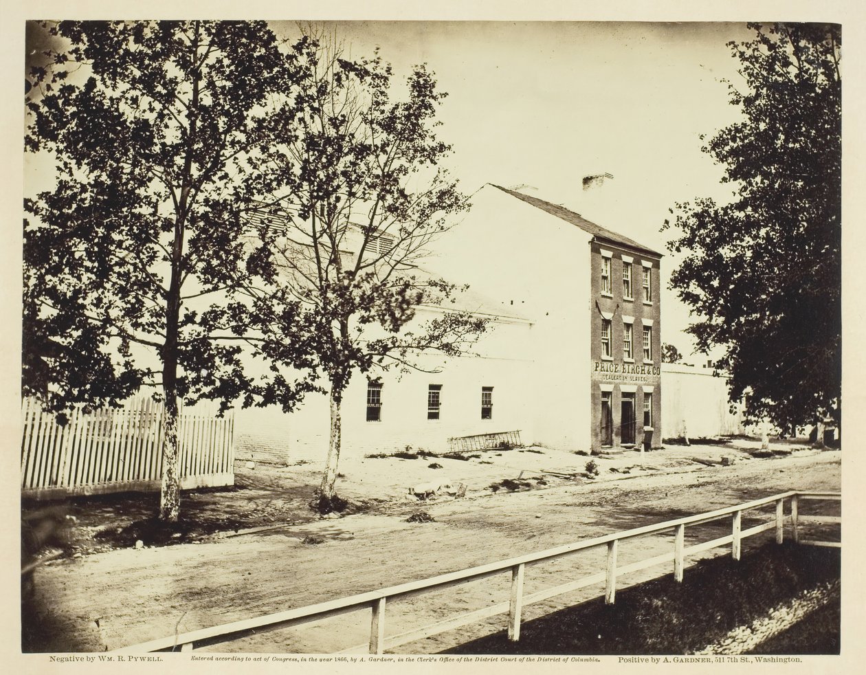 Slave Pen, Alexandria, Virginia, 1862. augusztus. alkotó: William R. Pywell