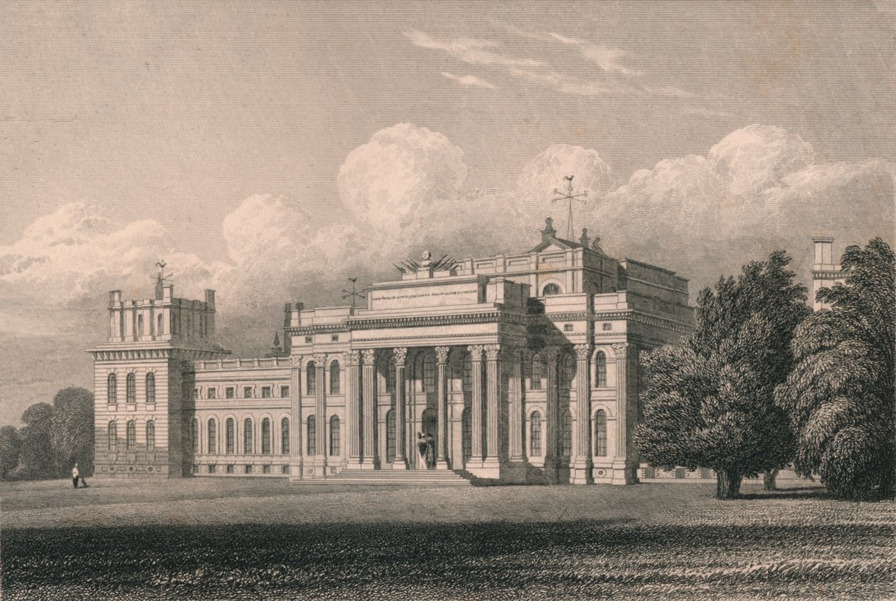 Blenheim, South East View, Oxfordshire, 1831. alkotó: William Radclyffe