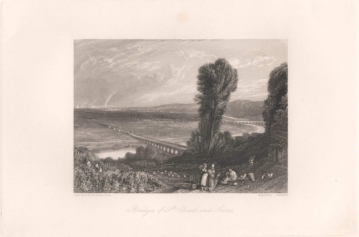 St. Cloud és Sevres hídjai alkotó: William Radclyffe