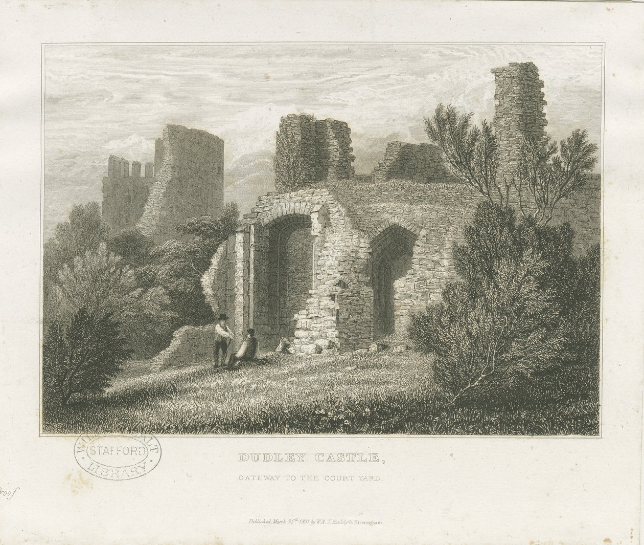 Dudley kastély – The Keep: metszet, nd [c1831] (nyomtatás) alkotó: William Radclyffe