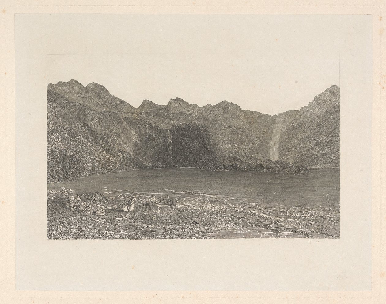 Keswick-tó, Cumberland alkotó: William Radclyffe